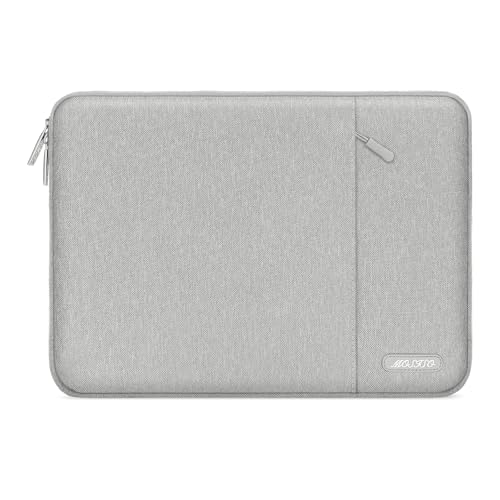 MOSISO Laptop Case 12.3 inch, 11-11.6 inch Laptop Sleeve Bag with Pocket | Compatible with MacBook Air 11.6, Acer HP Dell Lenovo Samsung, Surface Pro, Polyester Vertical Computer Bag, Gray - color: Gray, size: 12.3 inch