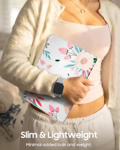 Fintie Case for MacBook Neo 13 Inch A3404 2026, Crystal Camellia | Snap-On Hard Shell Cover, Ultra-Thin, Slim Fit, Lightweight - color: Crystal Camellia