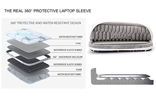 Kinmac 360° Protective Water Resistant Laptop Case Bag Sleeve with Handle for Surface Pro,MacBook Pro 13",MacBook 12",New MacBook Air 13" Retina,iPad pro 12.9 and 12 inch-13.3 inch Laptop (Spaceship) - color: Spaceship, size: 12 inch-13.3 inch