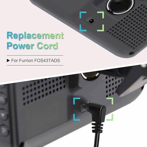 Furrion Vision S Display Power Cable Replacement - (9.84FT) | USB-C to DC 3.5mm Charger Adapter for FOS07TADS Monitor ,Compatible with FOS48TA-BL/FOS48TAPK-BL Hitch Backup Camera Systems - color: 9.84FT