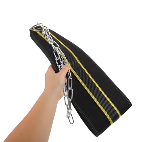Weighted Dip Belt for Weightlifting and Pullups with Heavy-duty Chain, Comfortable Padding Fitness Accessory for Strength Training and Muscle Building