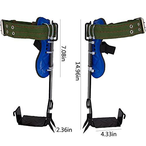 Litong Tree Climbing Gear 2 Pack Stainless Steel Spikes Outdoor Tool | Perfect for forestry work, hunting, trimming and fruit harvesting, offering stable support for various climbing tasks
