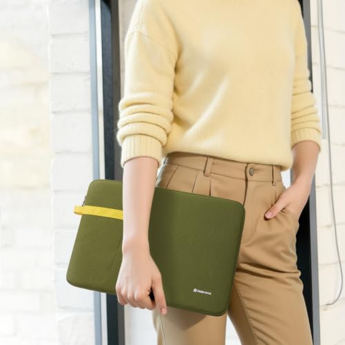 NIDOO Laptop Sleeve 13 inch Computer Carrying Case Cover for 13" MacBook Air M5 M4 2026/13.6" MacBook Air/Lenovo ThinkPad L13 Gen 4 / L13 Gen 5/13.3" Dell Latitude 7350 7340/ Microsoft HP EliteBook - color: Green, size: 13-13.3 Inch