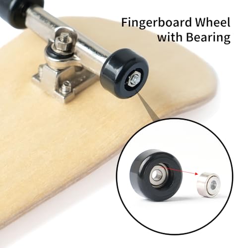 3 PCS Pro 32mm Fingerboard Wooden Board Professional Mini Finger Skateboard Set of 3 - color: Fingerboard-3pcs