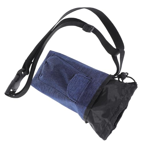 Abaodam Climbing Chalk Bag with Waist Belt Anti-Slip Magnesium Chalk Pouch for Rock Climbing and Bouldering for Gymnastics and Mountaineering Navy Blue