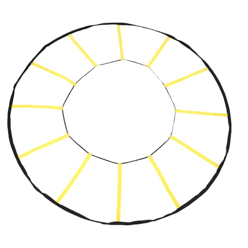 Agilitys Training Ladder, Circular 12 Rungs Nylon Speed and Agilitys Trainer Training Equipment for Soccer Basketball