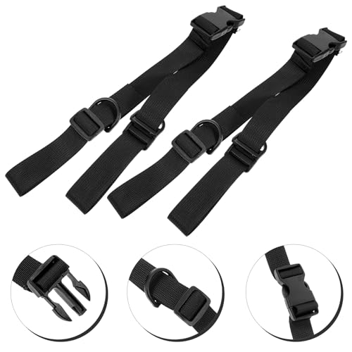 Ciieeo 2pcs Heavy-Duty Adjustable Buckle Tie-Down Straps with Thickened Woven Webbing for Cargo Securing, Tent Fixing, Backpack and Yoga Mat Bundling in Outdoor and Industrial Use