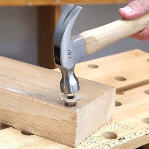 5/16"-18 T-Nut, 6/16" Barrel Length, 304 Stainless Steel Threaded Insert, 4-Pronged Tee Nut for Wood, Rock Climbing Holds, Cabinetry, Furniture, 25 PCS - size: 5/16"-18