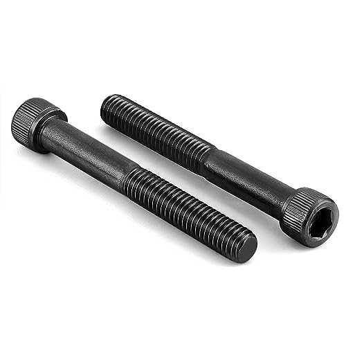 5/16-18 x 2-1/2" Socket Head Cap Screws Cap Bolts, 12.9 Grade Alloy Steel Black Oxide, Allen Hex Drive, UNC Coarse Thread Partially Threaded, 10 PCS - size: 5/16-18 x 2-1/2"
