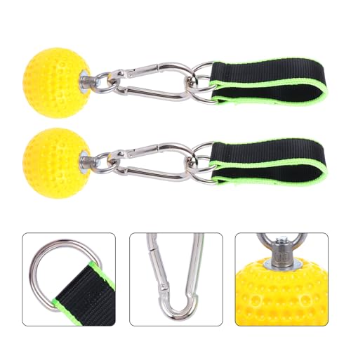 GANAZONO Climbing Training Grip Ball Strength Exerciser with Hanging Rings, Hand Grip Strengthener for Pull-up and Fitness, Sturdy Hand Strengthener for Rock Climbing and Wrist Exercise