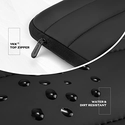 Bagasin 13.3 14 Inch Puffy Laptop Sleeve Case for MacBook Pro 14 | Compatible with MacBook Pro 14 M1-M5 2026, Fits HP Dell ASUS Lenovo 13.3-14 inch notebooks - color: Black, size: 13-13,3