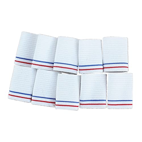 20pcs Nylon Finger Sleeves Breathable Protective Sports Guards for Basketball Volleyball Training White Knit Design for Joint Support and Injury Prevention
