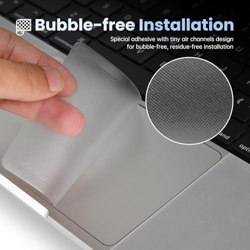 Palm Rest Cover Skin Compatible with 2025-2024 MacBook Pro 14" M5 M4 M3 M2 M1 A3434 A3112 A3401 A3185 A2992 A2918 Trackpad Protector Touch Pad Cover Skin, MacBook Pro 14" Accessories, Clear (4-Piece) - size: 2023+ MacBook Pro 14" M4 M3(Clear)