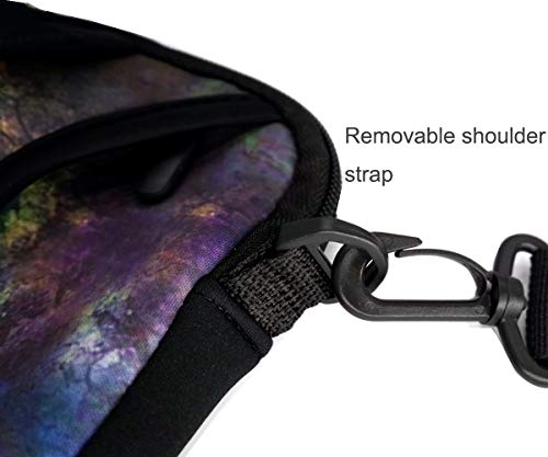 11 11.6 12 12.5 13 inches Chromebook/Notebook PC Messenger Bag Travel Case Neoprene Handle Sleeve with Shoulder Strap (11-13.3 inch, Clock &Butterfly) - color: Clock & Butterfly, size: 11-13.3 inch