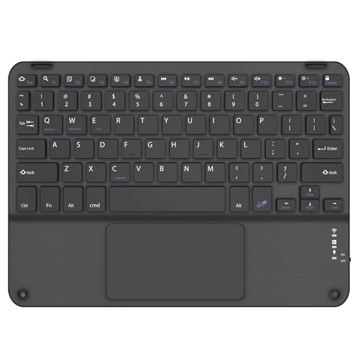BoxWave Keyboard Compatible with Cisco Webex Desk Pro - SlimKeys Bluetooth Keyboard with Trackpad, Portable Slim TouchPad - Jet Black