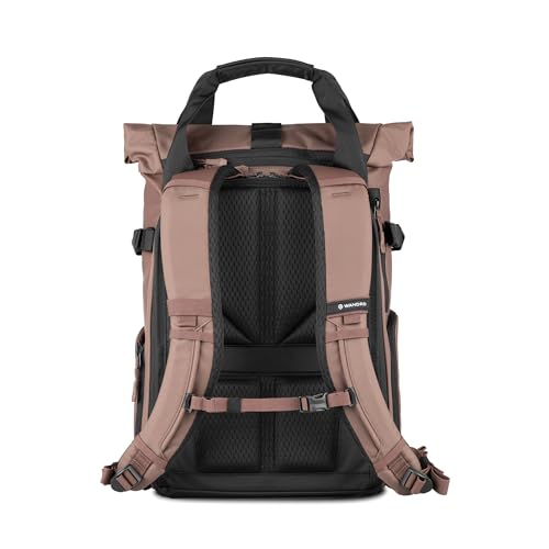 WANDRD PRVKE Rolltop 21L V4 Photography Bundle – Expandable Travel Camera Backpack with Essential Camera Cube and Laptop Sleeve - color: Atacama Clay, size: 21L (Photography Bundle), style: Rolltop