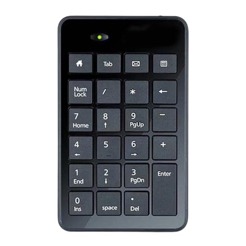 USB Numeric Keypad Keyboard 23 Number Keypad Corded Pad for Laptop PC Computer Notebook Big Print Letter USB Pad