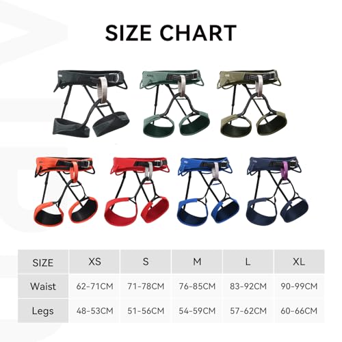 KAILAS Airo Rock Climbing Harness Men Roofing Harnesses Rescue Mountaineering Safety Belt Women Comfortable Lightweight - color: Red, size: X-Large