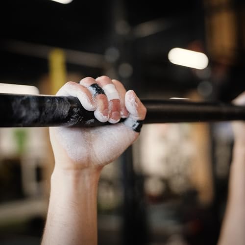 WARM BODY COLD MIND Athletic Finger Tape - 0.5inch x 33ft - Sport Tape for Fingers, Strong Hand Wrap for Crossfit, Weightlifting, Jiu Jitsu, Rock Climbing - color: 6 Rolls White (33ft)