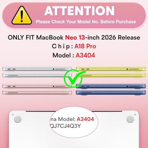 May Chen Compatible with MacBook Neo 13 inch Case 2026 Model A3404, Plastic Hard Shell,Keyboard Cover,Screen Protector,Dust Plug, for MacBook Neo 13" with A18 Pro Chip,Girly Western - color: Girly Western