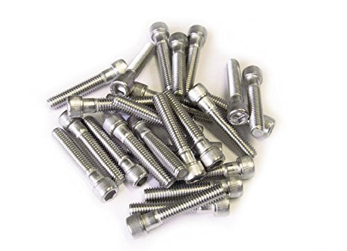 Escape Climbing 25-Pack of 2” Stainless Steel Bolts | Durable Hardware for Rock Climbing Holds | Made with Industrial Strength Stainless Steel | Features a 3/8-16 Socket Cap Screw