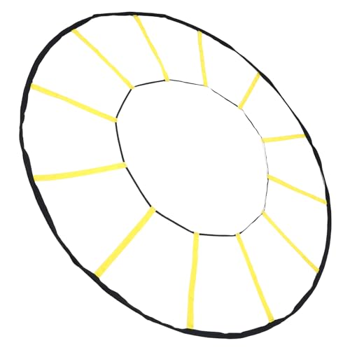 Yinhing Circular Training Ladder 12 Rungs Premium Nylon Speed and Trainer for Soccer Basketball Other Sports Enhance Performance for Athletes Portable Design