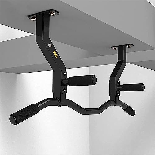 Pull Up Bar, Ceiling Mount Chin Up Bar, Heavy Duty Home Gym Strength Training Equipment, Joist Mounted Pull Up Bar Height Adjustable
