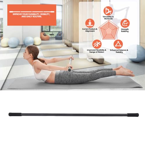 5 ft Yoga Stick, Balance Strengthen Body Detachable Design for Muscle Training, Morning Stretch, Lower Back Release, Joint Ache Relief, Shoulder Yoga Stick, Postural Promotion Tool