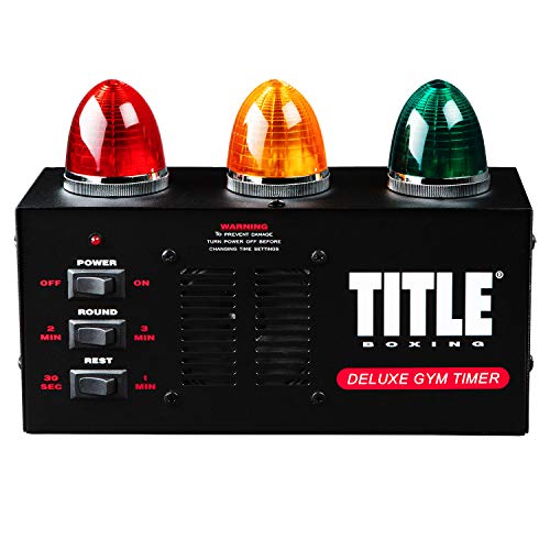 Title Deluxe Gym Timer - Gym Clock, Interval Timer, Workout Timer, Boxing Timer, Gym Clock Timer, Interval Timer for Workout, Gym Timer, Boxing Equipment