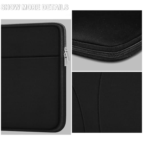 Laptop Case 15 inch, Shockproof Protective Carrying Briefcase Computer Bag | Laptop Sleeve with Zippered Pocket, Traveling Laptop Cover Compatible for HP, Dell, Asus, Lenovo, Notebook, Black - color: Black, size: 15 inch
