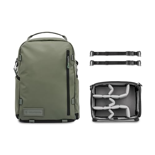 WANDRD PRVKE Zip 31L V4 Photography Bundle – Weatherproof Travel Camera Backpack with Essential Camera Cube and Laptop Sleeve - color: Wasatch Green, size: 31L (Photography Bundle), style: Zip