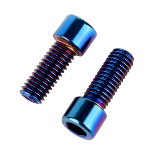 6Pcs Bike Screws M6x10 12 16 18 20 25 30 35mm Stainless Steel Socket Head Cap Allen Hex Bolt (Burnt Blue, M6 x16mm) - color: Burnt Blue, size: M6 x16mm
