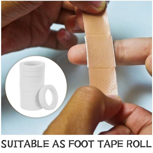 '-Grade Adhesive Athletic Finger Tape 0.9cm X Roll, Extra Strong Sport Fixation Tape for Basketball, Rock Climbing, Grappling Injury Support – White, 30 Rolls