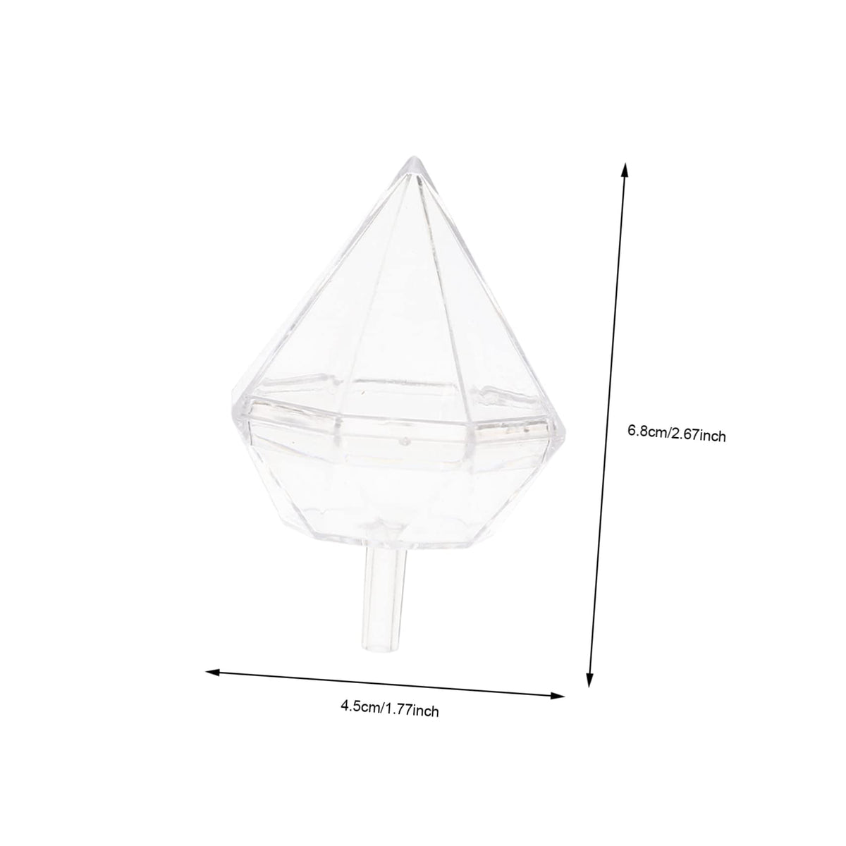 Mobestech 80pcs Clear for Chocolate Bouquet Packaging Transparent Flower Cups for for Parties and Celebrations