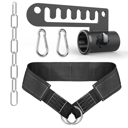 J Bryant Landmine Attachment & Belt Squat Series, Fits 2" Olympic Barbells, Heavy-Duty Steel Full-Body Training Tools for Press, Rows, LAT Pulldowns & Lower Body Workouts - style: Landmine Attachment with Belt