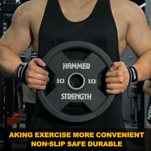 Lifting Straps for Weightlifting, Lifting Wrist Straps for Gym Strength Training, Neoprene-padded Wrist Cushion - Men & Women - color: Gray