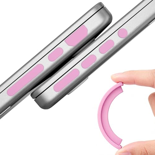 ProElife 21-Pcs Anti Dust Dirt Plug for MacBook Pro 14 16 M5 M4, Pink | Protective Laptop Silicone Anti Dirt Protective Cover, Durable & Reusable, Custom Fit Design, Easy to Apply and Clean - color: Pink
