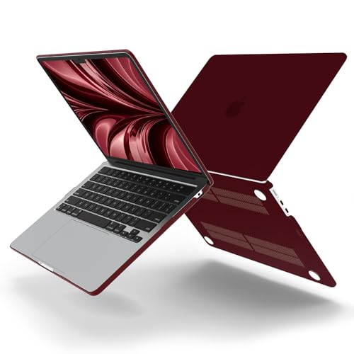 B BELK for MacBook Air 15 inch Case M5 2026 2025 2024 2023 Release M4 M3 M2 | A3448 A3241 A3114 A2941, Matte Plastic Laptop Hard Shell Case with Keyboard Cover & Screen Protector, Marsala Red - color: Marsala Red