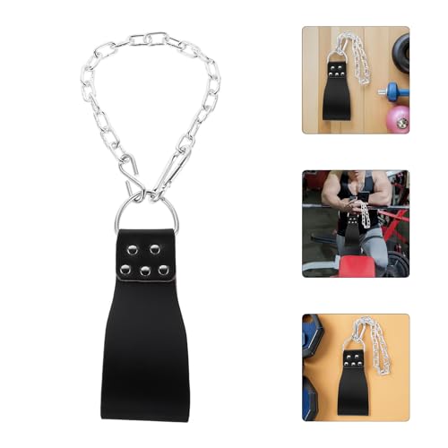 VALICLUD Weighted Pull up Belt with Iron Chain Heavy Duty Fitness Weightlifting Belt for Men for Bodybuilding Gym Training Pullups and Squats