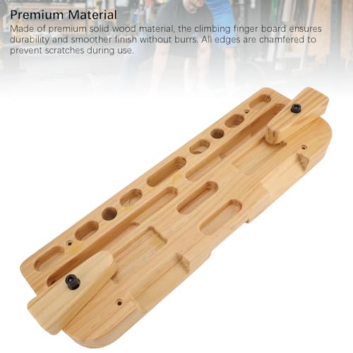 Solid Wood Training Hang Board Enhanced Strength Exercise Compact Climbing Finger Board Home Gym Outdoor