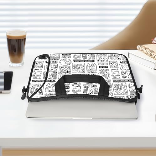 10 inch Messenger Bag Carrying Case with Handle Accessory Pocket Fits 7 to 10-Inch Laptops/Notebook/Kids Tablet (7-10.2 inch, Animal Cartoon) - color: Animal Cartoon, size: 7-10.2 inch