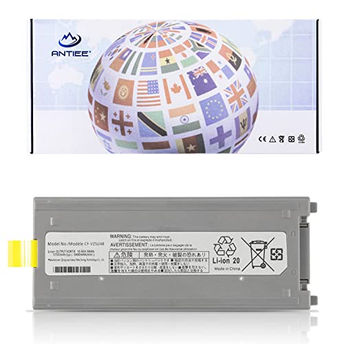 CF-VZSU48 Laptop Battery for Panasonic Toughbook CF-19 CF19 MK1 MK2 MK3 MK4 | MK5 MK6 MK7 MK8 Series CF-VZSU48U CF-VZSU28 CF-VZSU48R CF-VZSU50 CF-VZSU58U 10.65V 58Wh - size: 6.1*2.3*0.8inch CF-19