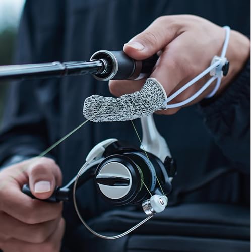 Antislip Finger Guard with Adjustable Tightness for Fishing Wood Carving Stone Engraving Cut Protector Puncture Finger Protector