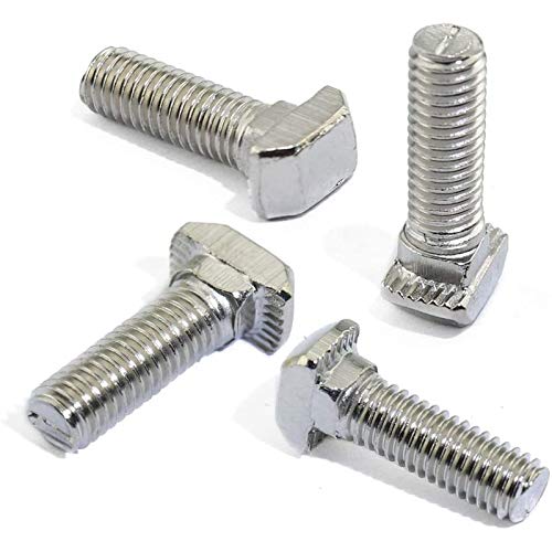 20 Pcs M8 x 30mm Thread T Slot Drop-in Bolt T-Bolt Hammer Head Bolt T Screw Stud for 4040 Series Standard 8mm T-Slot Aluminum Extrusion Profile (4040 Series) - size: 40-M8x30mm