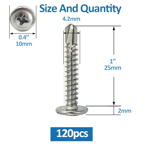 Sheet Metal Screws，Truss #8x1‘’（120） | Metal Fastener - color: Truss #8x1‘’（120）