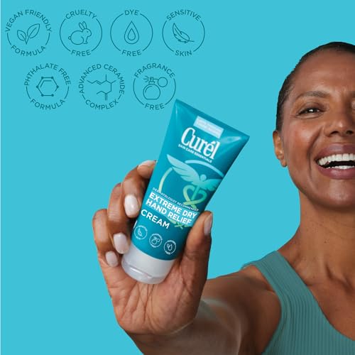 Curel Extreme Dry Hand Relief, Dermatologist Recommended, Long-Lasting Cream For Dry Hands, Paraben Free, Fragrance-Free Hand Lotion, 3 Oz | Extreme Relief Hand Lotion, Long-Lasting Moisturizer, Skin Care Essential, Fragrance-Free, Travel Size - size: 3 F