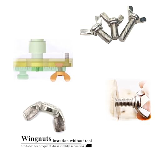 10 Pcs 3/8"-16 Wingnuts 304 Stainless Steel Wing Nuts Fasteners Parts Butterfly Nut, Hand Twist Tighten Hardware Nuts Butterfly Wing-Nut - size: 3/8"-16 - 304 Stainless Steel - 10 Pcs