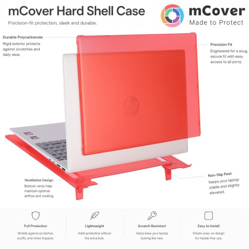 mCover Case ONLY Compatible for 16” 2024+ HP OmniBook 5 16-AF / 16-AG / 16-BAxxxx / 16-BCxxxx and Pavilion 16-AF / 16-AG0000 Series Windows AI Notebook PC (NOT Fitting Other HP Models)- Black - color: Black