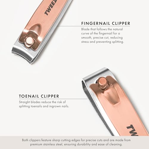 Tweezerman Combo Clipper Set Rose Gold - color: Rose Gold
