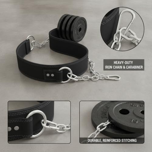 Strength Athletes Weighted Dip Belt with Iron Chain for Pull Ups and Dips, Heavy Duty Training Gear